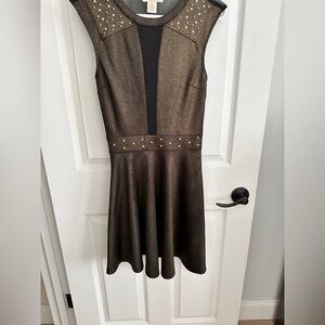 Elegant Brown Sleeveless Dress